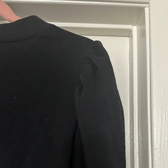 H&M Simple Black Puff Sleeve Sweatshirt $24 SIZE S Layer Fall Winter Cozy Gift - Picture 4 of 6